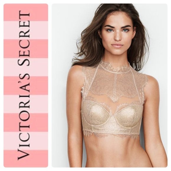 ⭐️Victoria’s Secret Chantilly Lace High-neck Bra - Picture 3 of 7